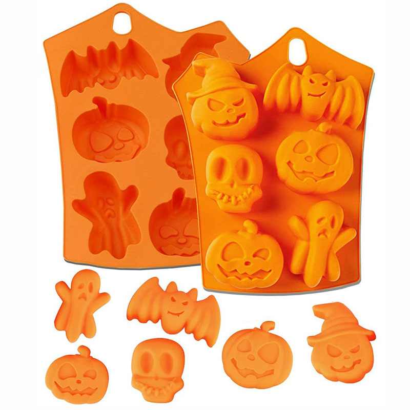 Donut Mold Silicone - Halloween Moulds Nonstick Silicone Pumpkin Mold