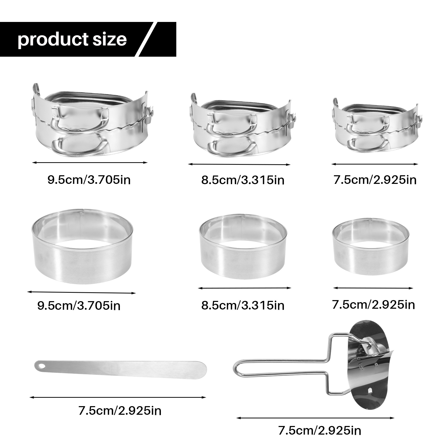 ABKW-Dumplings Maker 8 Pcs, Pr - Dumpling Press Set recension och pris