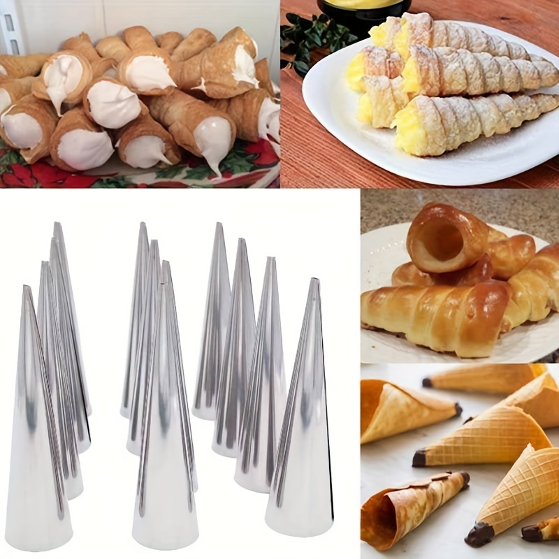 6pcs, Cone Roll Stainless Stee - Danish Pancake Pan recension och pris