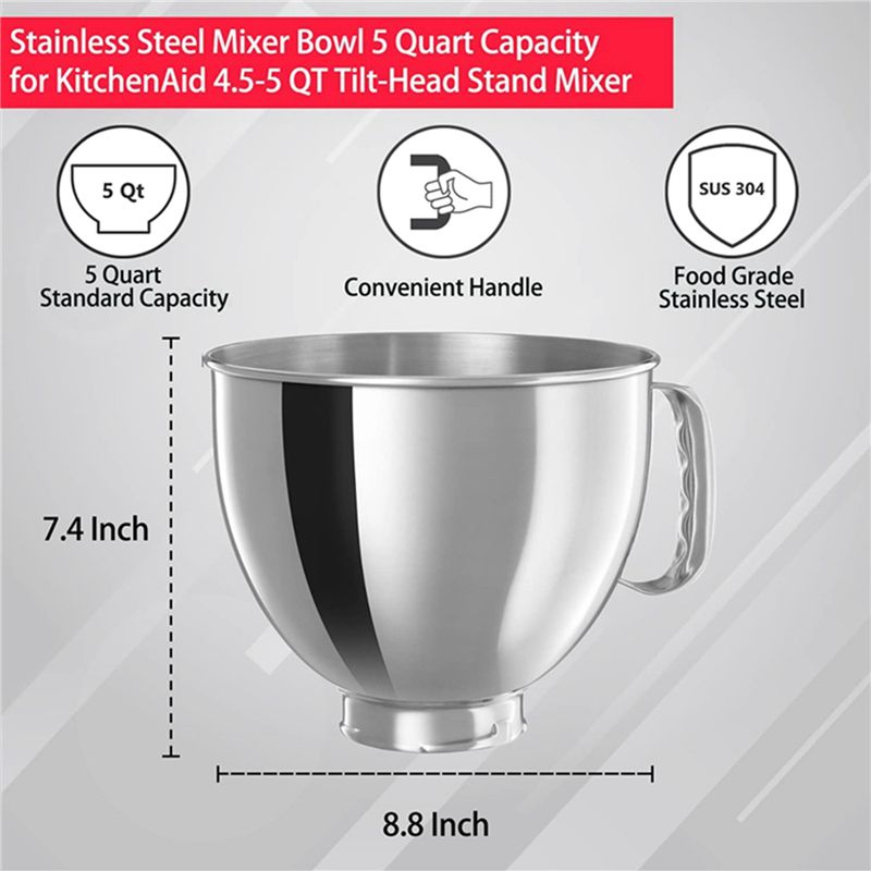 A21T 3X Stainless Steel Mixer  - Kitchenaid Mixer Artisan 5Qt recension och pris