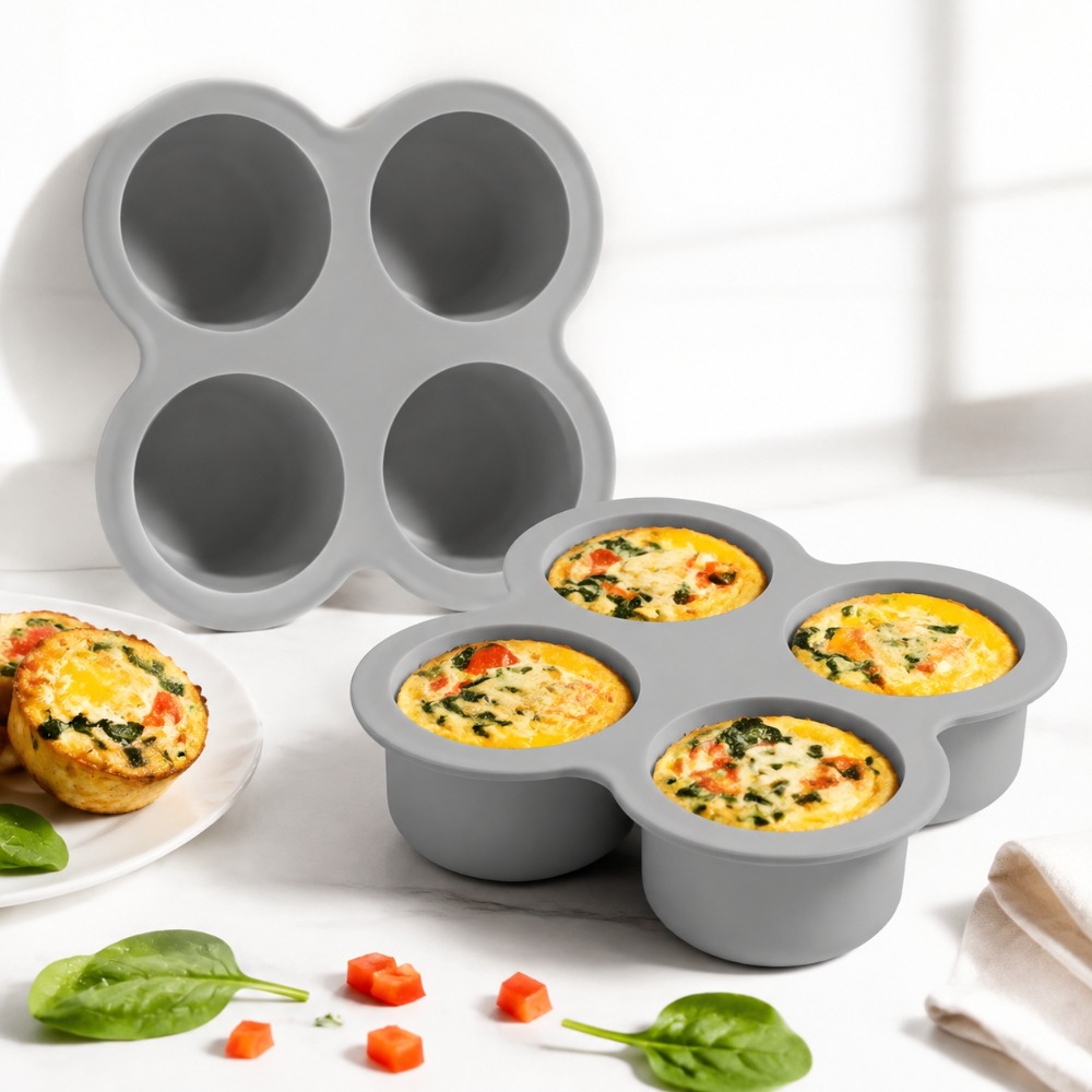 2pcs Air Fryer Egg Mold 4 Cups - Egg Waffle Pan recension och pris